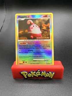 Pokemon Diamond & Pearl Happiny Stamped Reverse Burger King Promo 52/123 NM 53 - Image 1