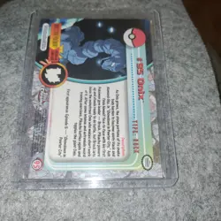 💥 2000 TOPPS Chrome Pokemon Onix #95 TV Animation - Series 2 Holo Foil - Image 2
