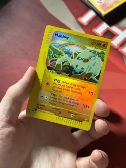 MANKEY 92/147 Aquapolis REVERSE HOLO RH E-Series / E-Reader Pokemon TCG card VLP - Image 2