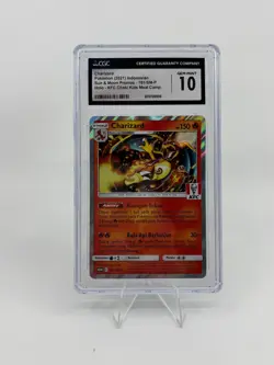 Pokemon 2021 Indonesian Charizard 181/SM-P KFC Chaki Kids Meal Promo CGC 10 - Image 1