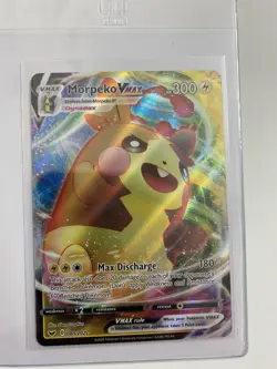 Pokemon TCG Morpeko VMAX Sword & Shield Base Set 080/202 Holo Ultra Rare - Image 1