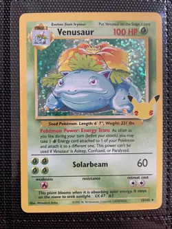 Pokemon TCG Venusaur Celebrations: Classic Collection 15/102 Holo Holo Rare - Image 1