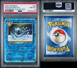 Golduck Legendary Collection Reverse Holo Foil #43 PSA 8 2002 Pokemon POP 193 - Image 3