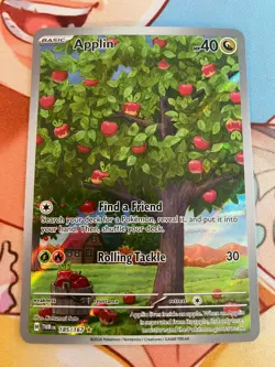 Pokemon TCG Pokemon Applin 185/167 Twilight Masquerade NM - Image 1