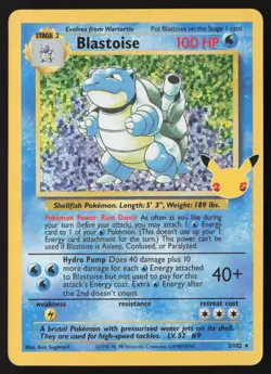 Blastoise 2/102 Pokemon Celebrations Classic Collection - Image 1