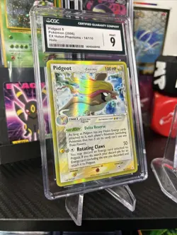 2006 Pokemon ex Holon Phantoms Pidgeot Delta Species Holo 14 CGC 9 Mint - Image 1
