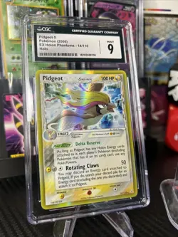 2006 Pokemon ex Holon Phantoms Pidgeot Delta Species Holo 14 CGC 9 Mint - Image 2
