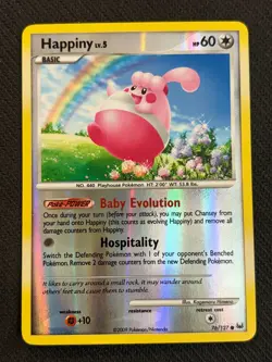 Happiny 76/127 Reverse holo ~ Cute ~ Baby~ Pink Pokemon Gallery - Image 1