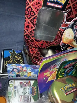 Pokemon (RANDOM LOT) Empty Tins, Deck Boxes, Stickers, Dividers, And Much More! - Image 4