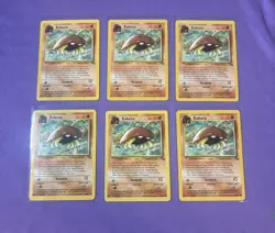 Pokemon TCG: LOT OF (6) Kabuto 50/62 Fossil Regular-Vintage - LP - Image 1