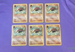 Pokemon TCG: LOT OF (6) Kabuto 50/62 Fossil Regular-Vintage - LP - Image 2