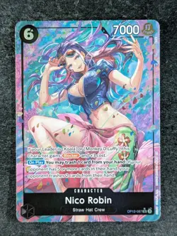 2025 One Piece NICO ROBIN #OP12-087 Legacy of the Master Super Rare Alt Art ENG - Image 1