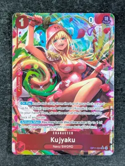 2025 One Piece KUJYAKU #OP11-004 A Fist of Divine Speed Borderless Alt Art ENG - Image 1