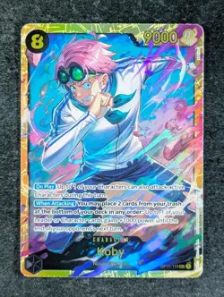 2025 One Piece KOBY #OP11-119 A Fist of Divine Speed Secret Rare English - Image 1