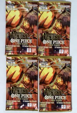 One Piece TCG PRB-02 Premium Booster Pack Lot Of 4 ENGLISH - Image 1