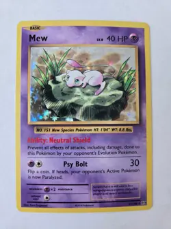 Mew 53/108 NM XY Evolutions Pre Release Deck Exclusive Non-Holo Rare Pokemon TCG - Image 1