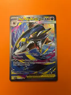 Mega Sharpedo EX 127/094 Special Illustration Rare Pokemon TCG Phantasmal Flames - Image 1
