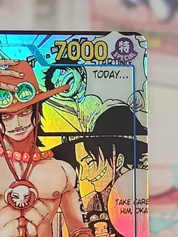 Ace OP13-119 SEC Manga Alt Art Carrying on His Will ONE PIECE Card english NM - Image 4