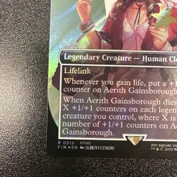 Aerith Gainsborough (Borderless) (Surge Foil) Final Fantasy Foil NM JY - Image 5