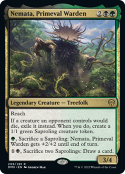 4x MTG Nemata, Primeval Warden, NM-Mint, English Dominaria United - Image 1