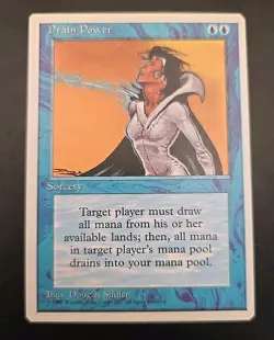 Drain Power Core Set 4th Edition MTG Regular Lightly Played - Image 1