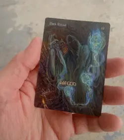 MtG Dark Ritual Full Magic Altered Hand Painted Art Original Alter - Image 1