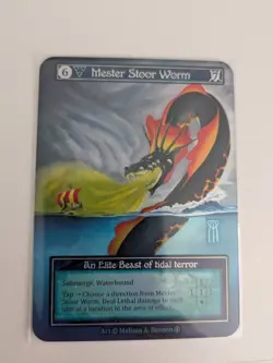 Mester Stoor Worm FOIL Sorcery Contested Realm AL NM - Image 1