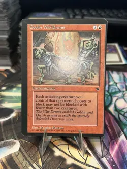 MTG Magic the Gathering Goblin War Drums Fallen Empires Miscut / Offcenter Error - Image 1