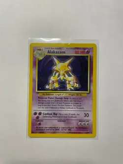 Pokemon TCG Alakazam Base Set 1/102 Holo Unlimited Holo Rare - Image 3