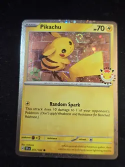 SWIRL Pikachu 51/162 Stamped 2026 Pokemon Day 30th Anniversary Promo TCG W/ Coin - Image 1