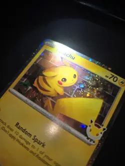 SWIRL Pikachu 51/162 Stamped 2026 Pokemon Day 30th Anniversary Promo TCG W/ Coin - Image 4