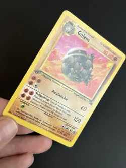 Pokemon TCG Golem 36/62 Base Set 1st Edition MP/HP - Image 3