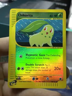 Chikorita 99/165 Expedition 2002 Reverse Holo e-Series Pokemon Card TCG - Image 3