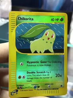 Chikorita 99/165 Expedition 2002 Reverse Holo e-Series Pokemon Card TCG - Image 4