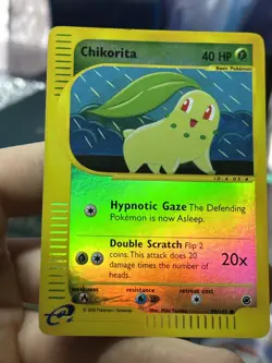 Chikorita 99/165 Expedition 2002 Reverse Holo e-Series Pokemon Card TCG - Image 5