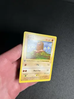 Pokemon TCG Diglett 47/102 1st Edition Base Set (Shadowless) Common MP - Image 4
