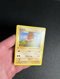 Pokemon TCG Diglett 47/102 1st Edition Base Set (Shadowless) Common MP - Image 5