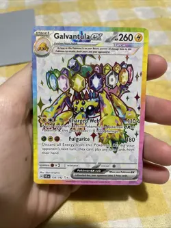 Pokemon Galvantula EX Holo Ultra Rare TCG Card Stellar Crown Series 159/142 Sv07 - Image 1
