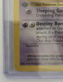 Pokemon TCG 1st Edition Shadowless Base Set Gastly 50/102 MP - Image 4