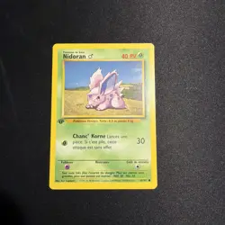 Pokemon 1st Edition Base Set (French) - Nidoran - 55/102 - LP - Image 1