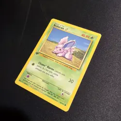 Pokemon 1st Edition Base Set (French) - Nidoran - 55/102 - LP - Image 2