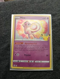 Pokemon TCG Mew 011/025 Celebrations Holo Rare NM - Image 4