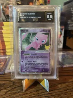 8.5 Mew ex Confetti Holo Celebrations Classic Collection Pokemon 2021 NM-MT+ - Image 1