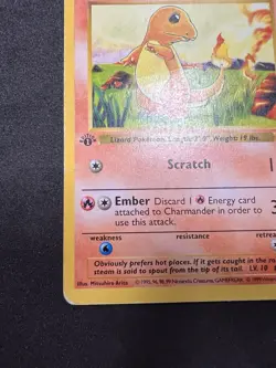 Charmander 46/102 1st Edition - Pokemon Base Set Shadowless Vintage WOTC HP/DMG - Image 5