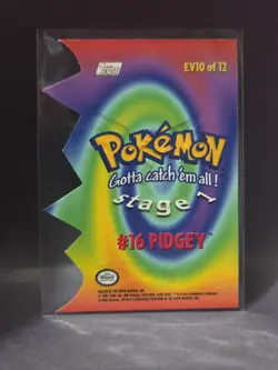 2000 Topps Pokemon TV Animation Series 2 #16 Pidgey Die Cut Card EV10 of 12 - Image 2