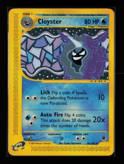 Cloyster 42/165 Rare Expedition Non Holo Pokemon Card - Image 1