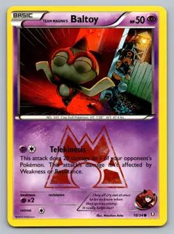 Pokemon TCG Double Crisis Team Magma's Baltoy 10/34 - Image 1