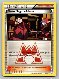 Pokemon TCG Double Crisis Team Magma Admin 29/34 - Image 1