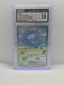 POKEMON CGC 10 Gem Mint 2024 SV Paldean Fates 232/091 SIR Bubble Mew - Image 3