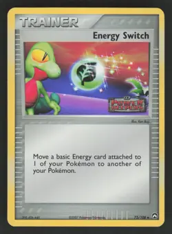 Energy Switch 75/108 Reverse Holo Pokemon TCG Power Keepers LP - Image 1